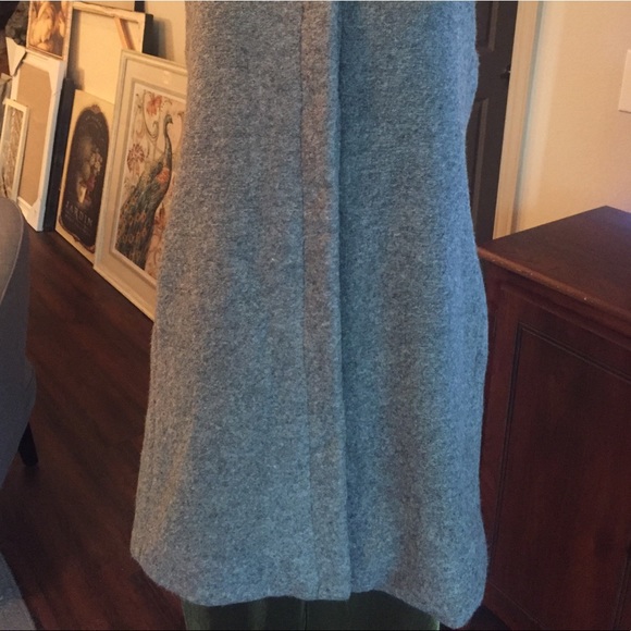 Pleione Gray wool fleece snap front vest - Picture 4 of 8